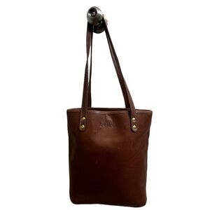 Vintage King Ranch Leather Bag Bucket Purse Brown Pre Owned Minor Wear